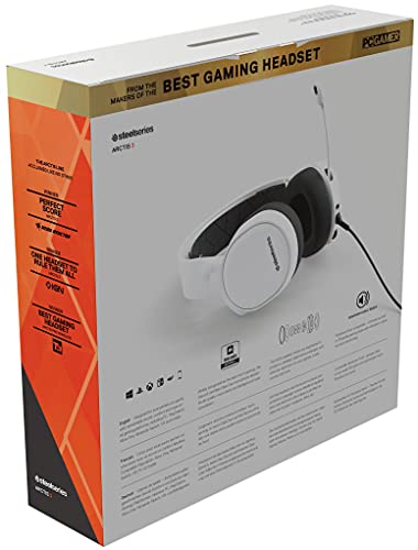 SteelSeries Arctis 3 - All-Platform Gaming Headset for PC - PlayStation 5 and PS4, Xbox One, Nintendo Switch, VR, Android and iOS - White