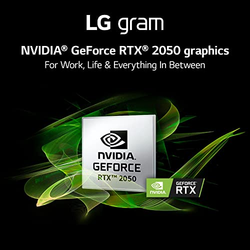 LG gram (2022) 17Z90Q Ultra Lightweight Laptop, 17" (2560 x 1600) IPS Display, Intel i7 1260P CPU, NVIDIA RTX2050 GPU, 32GB RAM, 2TB NVMe SSD, FHD Webcam, WiFi 6E, Thunderbolt 4, Windows 11 Pro, Black