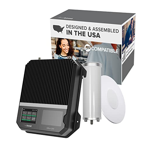 weBoost for Business Office 200 (75 Ohm) Cell Phone Signal Booster | 5G/4G LTE | 72 dB | DIY | All U.S Carriers - Verizon, AT&T, T-Mobile & More | Up to 12,000 sq ft | FCC Approved | 471047