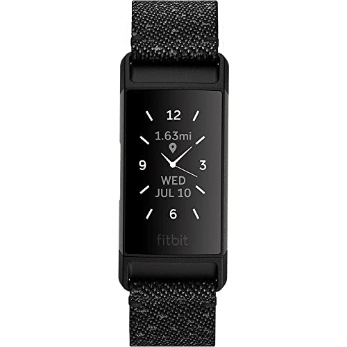 Fitbit Charge 4 Fitness Tracker Granite Reflective Woven/Black SE NFC