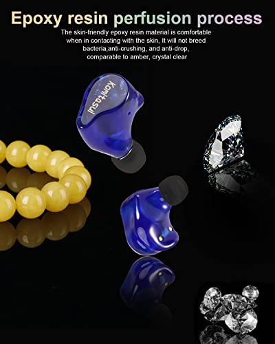 Komitasui Hearing Aids for Seniors Rechargeable with Noise Cancelling, 16-channel WDRC Digital Hearing Amplifier Devices in Ear for Adults Elderly People, Pair (blue)