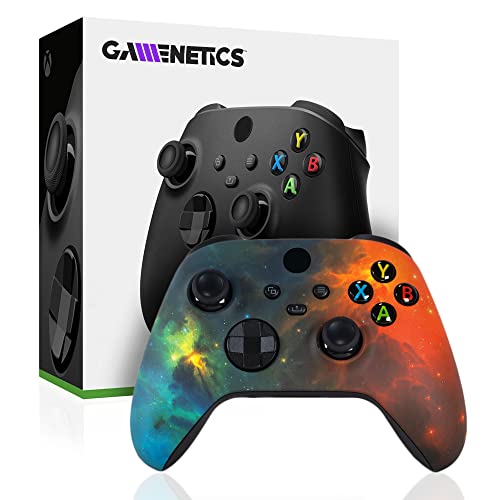 Gamenetics Custom Official Wireless Bluetooth Controller for Xbox Series X/S and Xbox One Console - Un-Modded - Video Gamepad Remote (Soft Touch Dark Nebula)