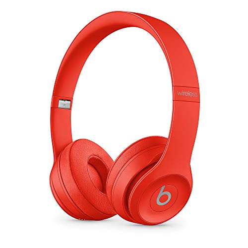 Beats Solo3 Wireless On-Ear Headphones - Apple W1 Headphone Chip, Class 1 Bluetooth, 40 Hours of Listening Time, Built-in Microphone - Red (Latest Model) - AOP3 EVERY THING TECH 