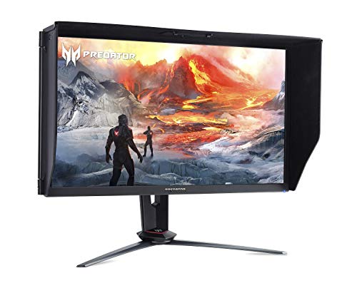 Acer Predator XB273K Sbmiprzx 27" UHD (3840 x 2160) IPS NVIDIA G-SYNC Monitor, VESA Certified DisplayHDR 400, Quantum Dot, 144Hz, 4ms, DCI-P3, Delta E<2 (1 x Display Port & 1 x HDMI Port),Black