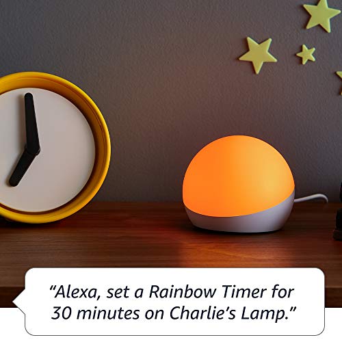 Echo Glow - Multicolor smart lamp for kids, a Certified for Humans Device – Requires compatible Alexa device