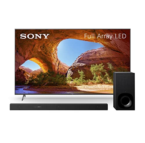 Sony X91J 85 Inch TV: Full Array LED 4K Ultra HD Smart Google TV and Sony Z9F 3.1ch Sound bar with Dolby Atmos and Wireless Subwoofer