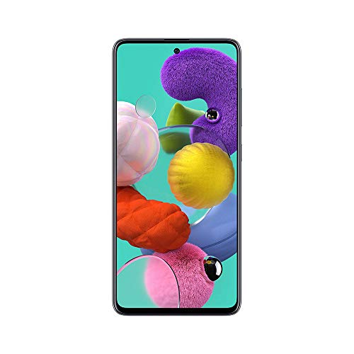 Samsung Galaxy A51 A515F 128GB DUOS GSM Unlocked Phone w/Quad Camera 48 MP + 12 MP + 5 MP + 5 MP (International Variant/US Compatible LTE) - Prism Crush Black