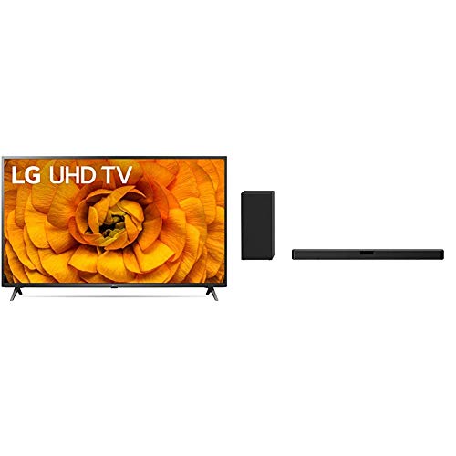 LG 65UN8500PUI Alexa Built-in 65" 4K Ultra HD Smart LED TV (2020) with LG SN5Y 2.1 ch 400W High Res Audio Sound Bar with DTS Virtual:X, Black