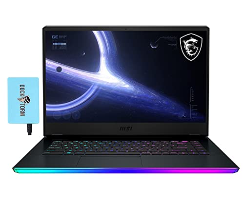 MSI GE66 Raider Gaming Laptop (Intel i9-11980HK 8-Core, 64GB RAM, 2x8TB PCIe SSD (16TB), RTX 3070, 15.6" 2K Quad HD (2560x1440), WiFi, Bluetooth, Webcam, 1xHDMI, Win 10 Pro) with Hub