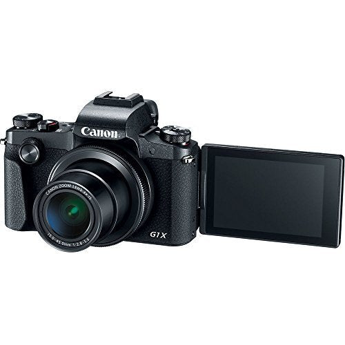 Canon PowerShot G1 X Mark III Digital Camera (2208C001), 2 x 64GB Memory Card, 3 x NB13L Battery, Corel Photo Software, Charger, LED Light, Soft Bag + More (International Model)