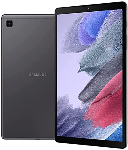 2021 Samsung Galaxy Tab A7 Lite 8.7" (WiFi + Cellular) 32GB 4G LTE Tablet (Makes Calls) Unlocked, International Model Bundle – PU Leather Case, Screen Protector, Stylus and 32GB microSD Card [Gray]