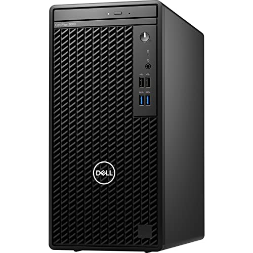 Dell OptiPlex 3000 Desktop Computer - Intel Core i5 12th Gen i5-12500 Hexa-core (6 Core) 3 GHz - 8 GB RAM DDR4 SDRAM - 256 GB M.2 PCI Express NVMe 3.0 x4 SSD - Tower - Black