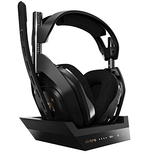 ASTRO Gaming A50 Wireless Headset + Base Station Gen 4 - Compatible with Xbox Series X|S, Xbox One, PC, Mac - Black/Gold