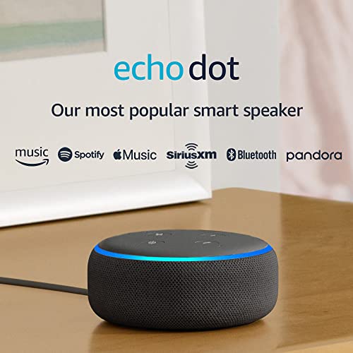 Echo Dot (3rd Gen, 2018 release) - Smart speaker with Alexa - Charcoal