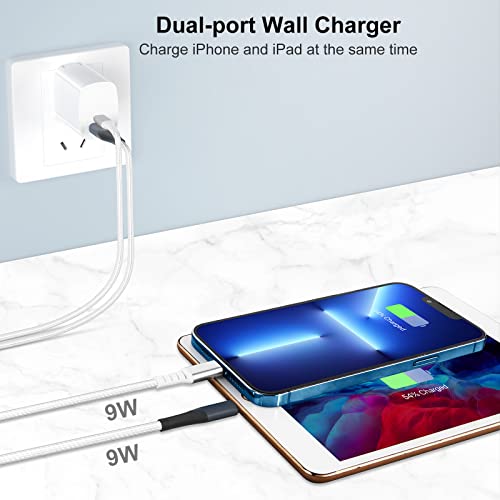 USB C Wall Charger, Deegotech 20W iPhone 12 13 Charger, Dual Port Foldable Plug PD 3.0 Type C Charger Compatible with iPhone 13/13Pro/13 Pro max/iPhone 12/12 Pro max/11/11Pro Max/X/SE3 iPad Pro