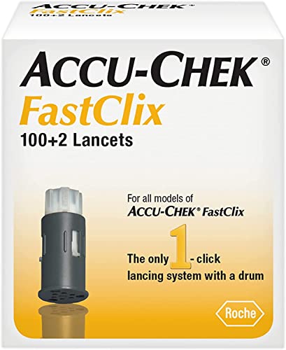 Accu-Chek FastClix Lancets for Diabetic Blood Glucose Testing (Pack of 102)