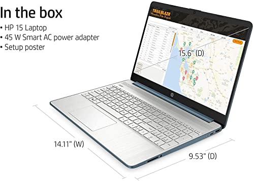 2022 Newest HP 15.6'' FHD IPS Laptop Computer, AMD Hexa-Core Ryzen 5 5500U (up to 4.0GHz, Beat i7-10710U), 8GB RAM, 256GB PCIe SSD,USB-C,HDMI, Wi-Fi, Webcam, Upto 9.5 Hours, Windows 11+MarxsolCables