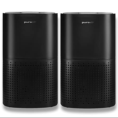 PuroAir HEPA 14 Air Purifier for Home Large Room - Covers 1,115 Sq Ft - Air Purifier for Allergies and Pets - Automated Air Quality Sensor - Captures 99.99% (2 PACK)