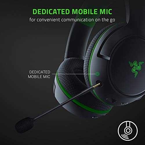 Razer Kaira Pro Wireless Gaming Headset for Xbox Series X|S, Xbox One: Triforce Titanium 50mm Drivers - Supercardioid Mic - Dedicated Mobile Mic - EQ Pairing - Xbox Wireless & Bluetooth 5.0 - Black