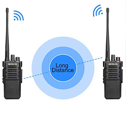 Retevis RT29 Walkie Talkies for Adults Long Range, Heavy Duty Two Way Radios with 3200mAh Rechargeable,Emergency Alarm 2 Way Radios with Charging Station(6 Pack)