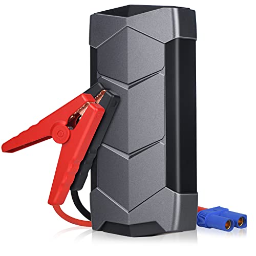 CLDX Jump Starter - 600A 6000mAh Portable Car Jump Starter Battery Pack (for 4L Gas, up to 2L Diesel), 12V Battery Booster , Car Jumper Starter Portable Jump Box with Quick Charge, with LED Flashlight