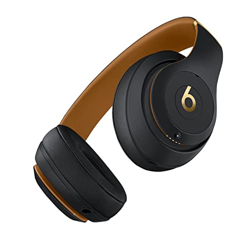 Beats Studio3 Wireless Over-Ear Noise Cancelling Bluetooth Headphones (Midnight Black) with 6Ave Cleaning Kit