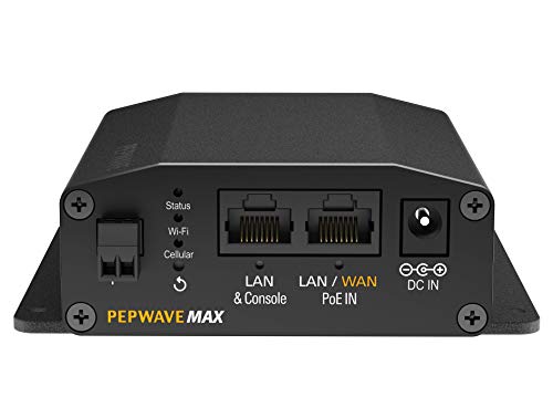 Peplink MAX BR1 Mini LTE (CAT-4) | Home Businesses and Outdoor Activities 4G LTE Router | Reliable Hotspot | Redundant SIM Slot | Embedded LTE Modem | MAX-BR1-MINI-LTE-US-T