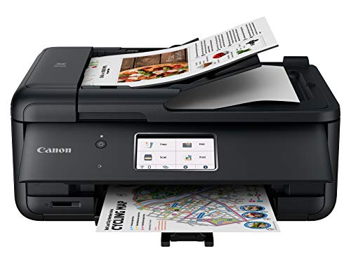 Canon TR8620a All-in-One Printer for Home Office | Copier |Scanner| Fax |Auto Document Feeder | Photo and Document Printing | Airprint (R) and Android Printing, Black