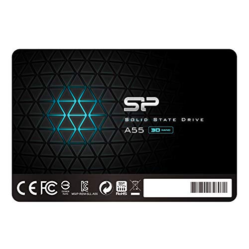 SP 256GB SSD 3D NAND A55 SLC Cache Performance Boost SATA III 2.5" 7mm (0.28") Internal Solid State Drive (SP256GBSS3A55S25)