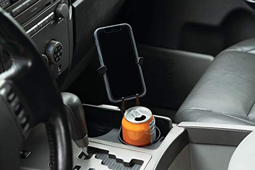 Kuryakyn 6474 Free-Flex Cup and Cell Phone Device Holder: Mounts in Cars, Trucks, Vans, UTVs with Flexible Arms Securing Various Phones/Cases , Black