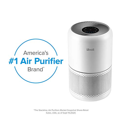 LEVOIT Air Purifier, White & Air Purifiers for Home Large Room, Smart WiFi and PM2.5 Monitor H13 True HEPA Filter Removes Up to 99.97% of Particles, 1005 sq.ft, White