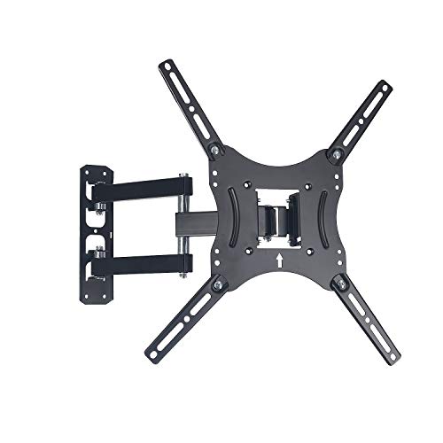 Djustable TV Wall Mount, Swivel and Tilting Arm Bracket for Most 23-55 inch LED LCD Monitor and Plasma TVs with Max VESA 400x400 Up to 100lbs
