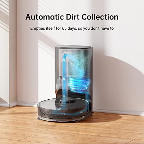 Dreametech Z10 Pro Robot Vacuum, Robot Vacuum Self Emptying for up to 65 Days, 4000 Pa Suction Power & Smart Mapping, Wi-Fi Connected, Robot Vacuum and Mop Combo Compatible with Alexa