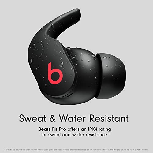 Beats Fit Pro – True Wireless Noise Cancelling Earbuds – Apple H1 Headphone Chip, Compatible with Apple & Android, Class 1 Bluetooth®, Built-in Microphone, 6 Hours of Listening Time – Black