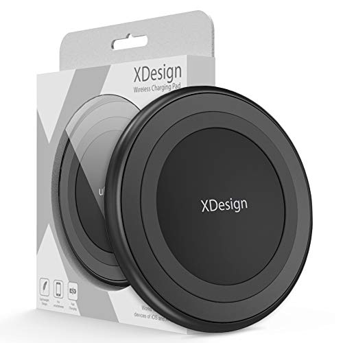 XDesign Wireless Charger for iPhone 12 Mini, 12, 12 Pro, 12 Pro Max, SE (2020), 11 Pro Max, Xs Max, XR, AirPods, Galaxy S20 S10 S9 S8 Note 10 9, 10W Qi-Certified Station Anti-Slip Base [No AC Adapter]