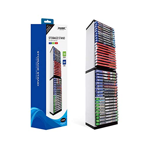 Storage Tower for PS5 Games, Storage Stand for PS5 PS4 Xbox One Games (for 36 Game Boxes)