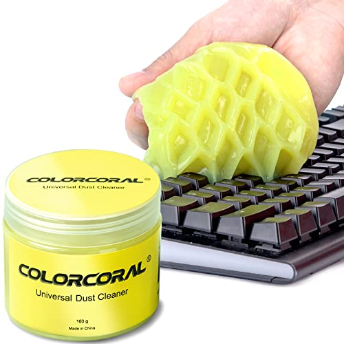 Cleaning Gel Universal Dust Cleaner for PC Keyboard Cleaning Car Detailing Laptop Dusting Home and Office Electronics Cleaning Kit Computer Dust Remover from ColorCoral 160G