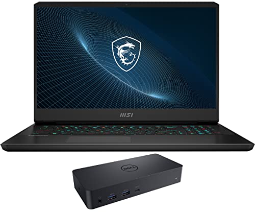 MSI Vector GP76-17 Gaming & Entertainment Laptop (Intel i7-12700H 14-Core, 64GB RAM, 2x8TB PCIe SSD RAID 0 (16TB), RTX 3080, 17.3" 360Hz Full HD (1920x1080), Win 11 Pro) with D6000 Dock