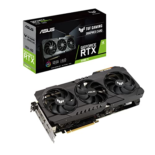 ASUS TUF Gaming NVIDIA GeForce RTX 3080 Ti Graphics Card (PCIe 4.0, 12GB GDDR6X, HDMI 2.1, DisplayPort 1.4a, Dual Ball Fan Bearings, Military-Grade Certification, GPU Tweak II)