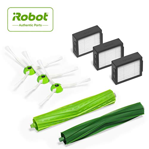 iRobot Authentic Replacement Parts- Roomba e, i, & j Series Replenishment Kit, (3 High-Efficiency Filters, 3 Edge-Sweeping Brushes, and 1 Set of Multi-Surface Rubber Brushes),Green - 4639168