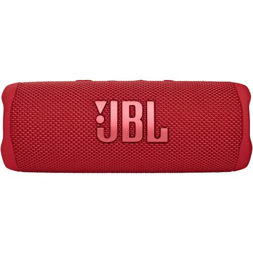 JBL FLIP 6 Portable Wireless Bluetooth Speaker IP67 Waterproof On-The-Go Bundle with Authentic Boomph Hardshell Protective Case - Red