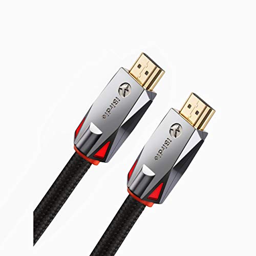 4K HDR HDMI Cable 6 Feet, 18Gbps 4K 120Hz, 4K 60Hz(4:4:4 HDR10 ARC HDCP2.2) 1440p 144Hz High Speed Ultra HD Bi-Directional Cord 26AWG Compatible with Apple-TV Ps4 Xbox One