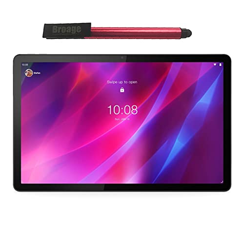 Lenovo Tab P11 Plus Android Tablet, 11" 2K 400nits Touchscreen Display, Octa-Core MediaTek Helio G90T Processor, 4GB LPDDR4x Memory, 128GB Storage, WiFi, 8.0MP + 13.0MP Camera, Grey, 64GB Flash Stylus