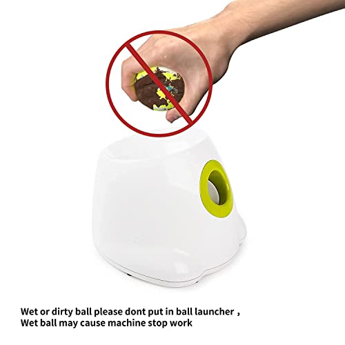 AFP Automatic Dog Ball Launcher Automatic Ball Launcher for Dogs Interactive Puppy Pet Ball Indoor Thrower Machine Fetch Machine for Small and Medium Size Dogs, 3 Balls Included (2 inch)
