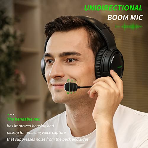 BINNUNE Gaming Headset with Mic for Xbox Series X|S Xbox One PS4 PS5 PC Switch, Wired Stereo Gamer Headphones with Microphone Xbox 1 Playstation 4|5