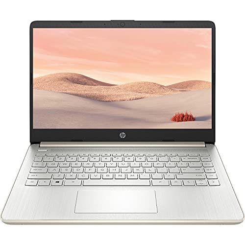 2021 Newest HP Premium 14-inch HD Laptop, Intel Dual-Core Processor Up to 2.8GHz, 16GB RAM, 64GB eMMC Storage, Webcam, Bluetooth, HDMI, Wi-Fi, Gold, Windows 10 with 1 Year Microsoft 365