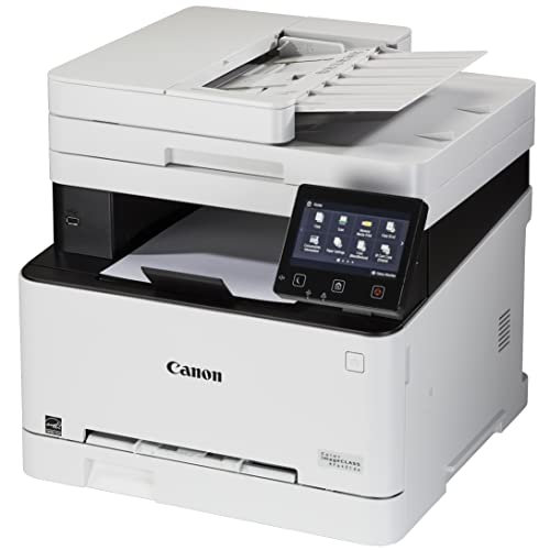 Canon imageCLASS MF642CdwA All-In-One Wireless Color Laser Printer for Business Office, White - Print Scan Copy - 5" Touch Panel, 22 ppm, 600 x 600 dpi, 8.5" x 14", Auto 2-Sided Printing, 50-sheet ADF