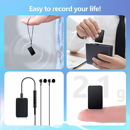 64GB Voice Recorder, Telele Voice Activated Recorder with 40 Hours Battery Time and 750 Hours Recording Capacity, Small Audio Recorder for Lecture, Meeting, Interview and More