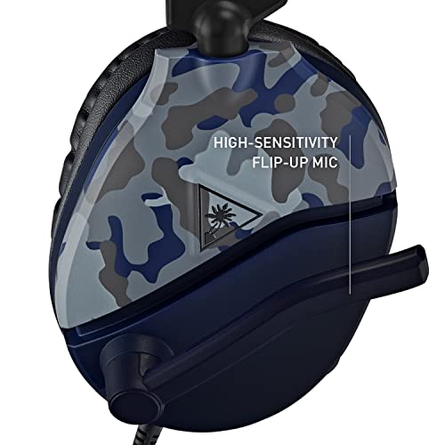 Turtle Beach Recon 70 Multiplatform Gaming Headset for Xbox Series X, Xbox Series S, Xbox One, PS5, PS4, PlayStation, Nintendo Switch, Mobile, & PC with 3.5mm-Flip-to-Mute Mic, 40mm Speakers-Blue Camo