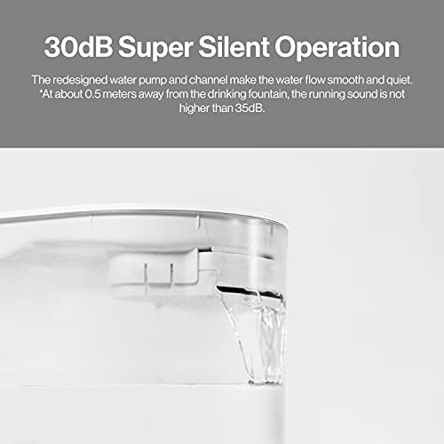 pidan Pet Water Fountain for Cats Dog Water Fountain Automatic Cat Dog Water Dispenser 20-25℃ Constant Temperature 30db Super Silent Operation (Filter×3)